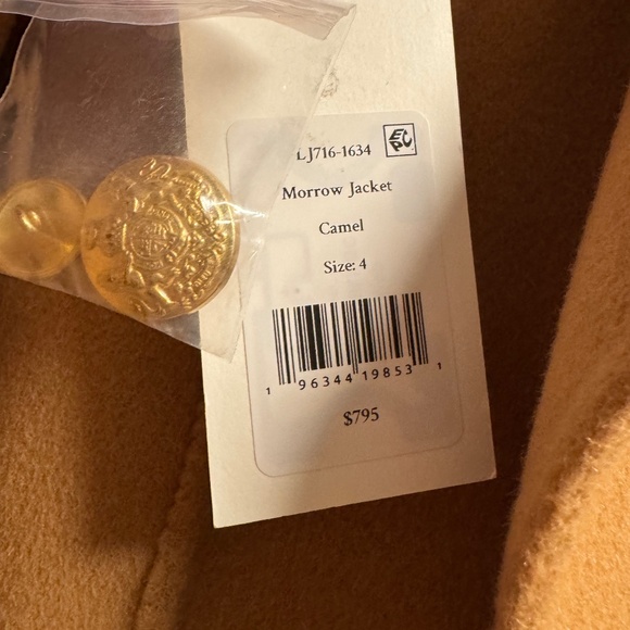 NWT Love Shack Fancy Morrow Jacket Camel 4 - Picture 6 of 14